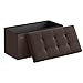 SONGMICS Panca ottomana, marrone, ULSF047K02 immagine