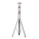 Domary Luz de Camping Portátil Trabajo Telescópico con Trípode Altura Ajustable Linterna de Mano para Exteriores Base Magnética SOS Remota Luz Emergencia IP65 para Senderismo