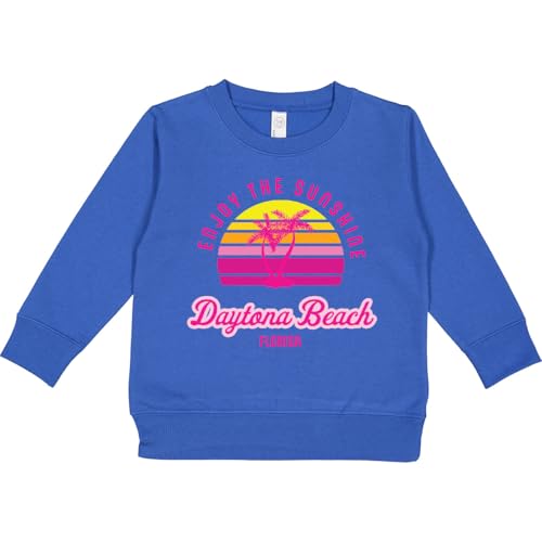 inktastic Summer Enjoy the Sunshine Daytona Beach Florida in Pink Toddler Sweatshirt 5-6 Royal 3a7e4
