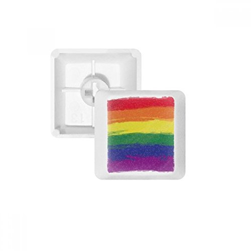 Keycaps PBT Rainbow finition peinture pointillée pour clavier mécanique