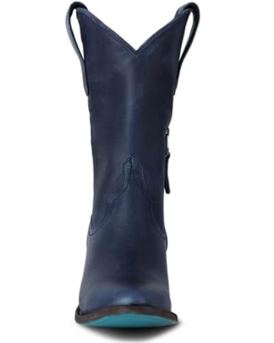 Midnight Navy Plain Jane Midi by Lane Boots4