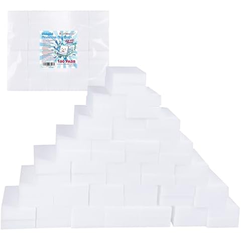 50/100 Pack Magic Sponge Eraser, Melamine Sponges Foam Pads in Bulk, Multi-Functional Household Cleaning Sponges Eraser for Kitchen, Furniture, Bathroom, Household Cleaning (100, 4x2.4x0.8inch) Cover