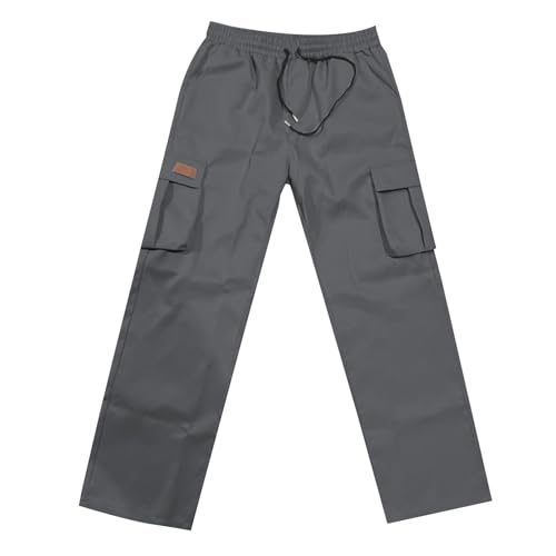 Pantalon cargo de travail tricoté et baggy homme avec cordon de serrage