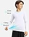 G Gradual Boys Youth Compression Shirt Long Sleeve Football Baseball Undershirt Quick Dry Sports Base Layer for Boy(B White,M)
