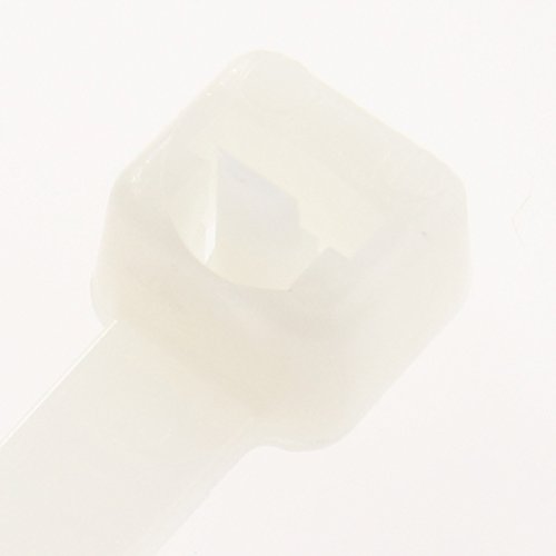 Panduit PRT1S-C Pan-Ty Releasable Cable Tie, Nylon 6.6, Standard Cross Section, Plenum-Rated, Curved Tip, 50lbs Min Tensile Strength, 1