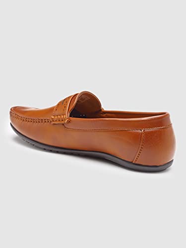 Image of Action-DRIVE-43 Lightweight Comfortable Synthetic Leather Loafers for Men