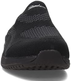 Skechers womens 100310w Sneaker, Black/Black, 8 Wide US | Image 2