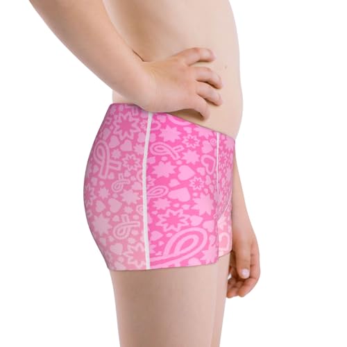 Boys' Cotton Boxer Brief Soft Underwear-Breast Cancern Ribbons Awareness2