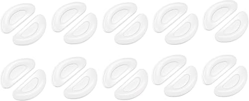 Eyeglass Nose Pads,Clear Adhesive Nose Pads for Glasses,Silicone Glasses Nose Pads Non Slip for Eyeglasses Sunglasses,1mm. (ClearS2-20Pcs))