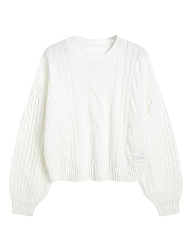 トップス WZRD KNIT white XL White Zip-Up Sweater | Chic & Cozy Knit with Mock Neck – Southern