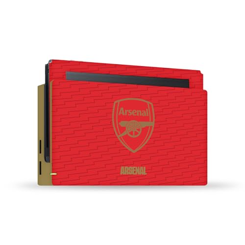 Skin Nintendo Switch Arsenal FC - Autocollant vinyle rouge et or pour console et dock