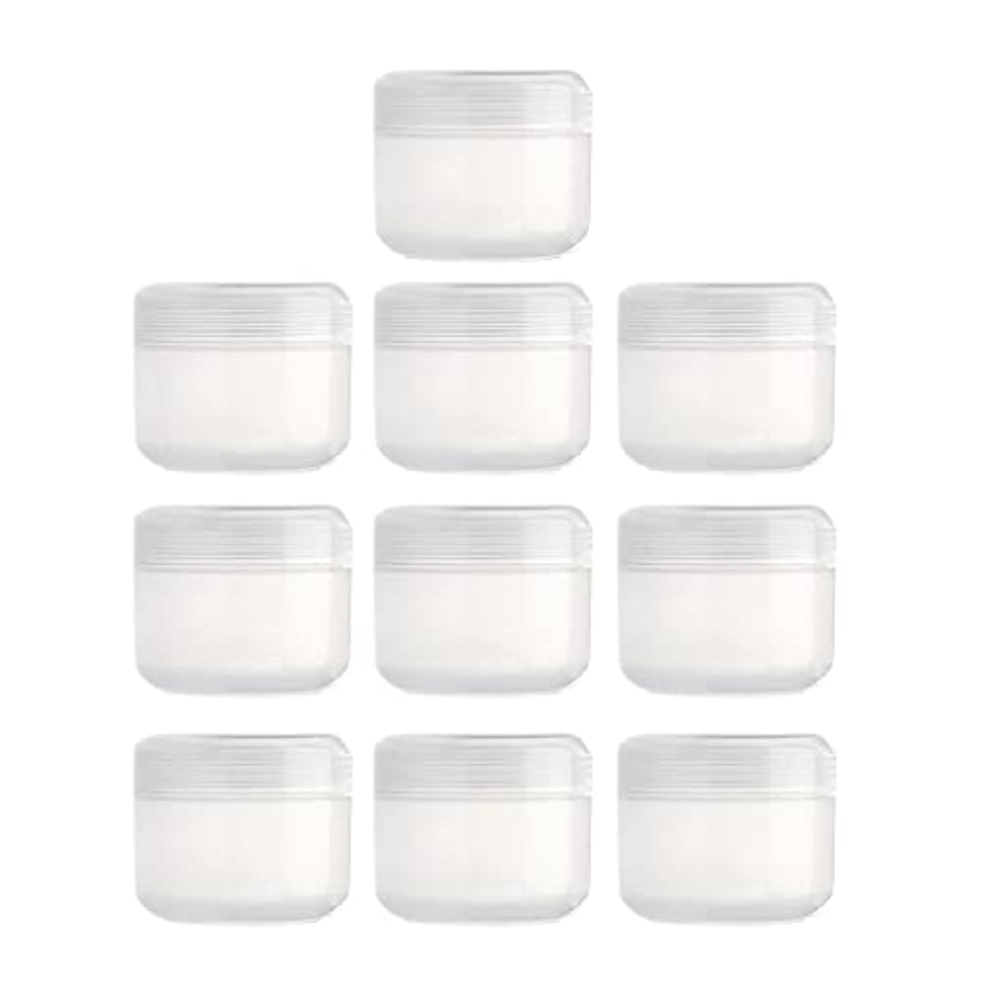 Refillable PVC Empty Face Cream Cosmetic Container with Lid Clear-50g