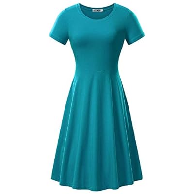 teal a line dress