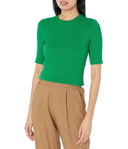Image of Vince Women's Elbow Sleeve Crew Neck Top