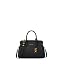 Gold-tone Hardware/Leather/Black