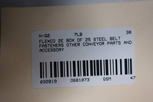 Box of 25 FLEXCO 2E Steel Conveyor Belt Fasteners