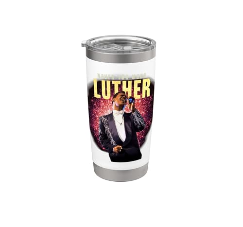 Oficial Luther Vandross Never Too Much Artwork Vaso térmico de acero inoxidable de doble pared