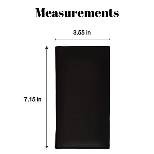 Marshal Basic PU Leather Checkbook Covers COLORS (Black)4