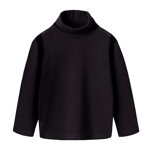Turtleneck Sweaters for Girls Crewneck Lightweight Pullover Long Sleeve Solid Kids Fall Winter Warm Knitted Tops