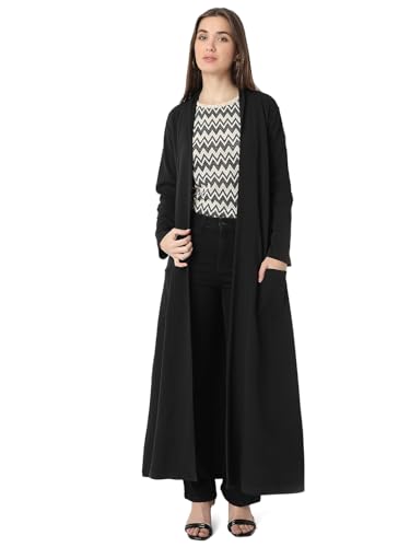 Image of Smarty Pants women's cotton open front trench jacket.