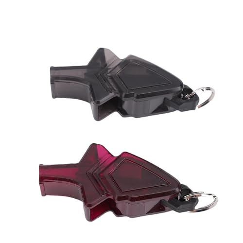 Set profesional de 2 silbatos deportivos con agarre y sonido claro miniatura 2