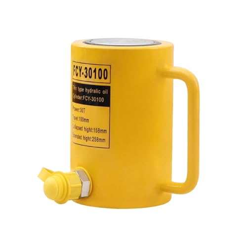 Hydraulischer Wagenheber, Langer Hydraulikzylinder FCY-30100 Hydraulikzylinder mit 30T Leistung, 100mm Kolbenhub