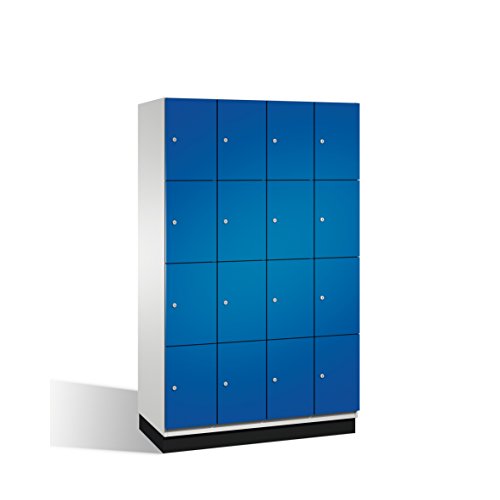 Preisvergleich Produktbild Fächerschrank Cambio auf Sockel, 16 Fächer, H1950xB1200xT525mm