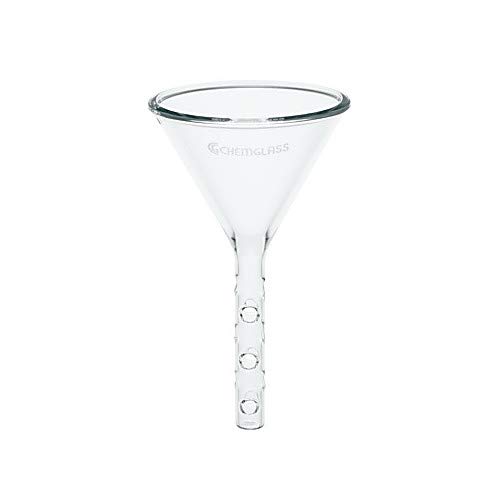 Chemglass CG-1758-06, Solvent Addition Funnel, Stem 28mm OD x 125mm Length