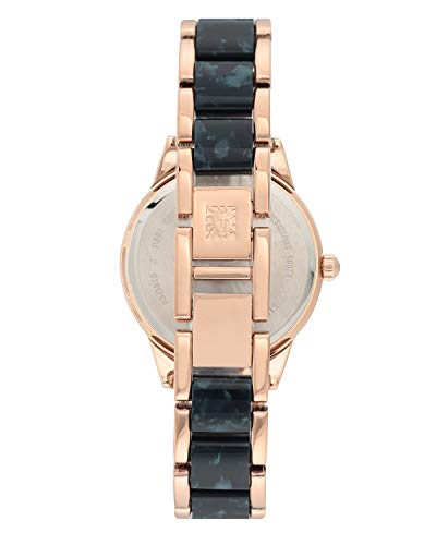 Anne Klein Considered Women's Rose Gold and Blue Bracelet Solar Powered Watch - AK3610RGNV/NCAK3610RGNV - Image 3