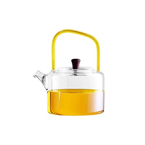 Glas Teekanne Filter Teemaschine Verdickung Hochtemperatur Hitzebeständige Hebekanne Wasserkocher Transparent Tee-Set mit Kleiner Kapazität 800