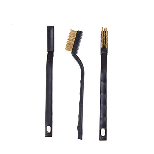 Image of 30PCS Mini Brass Wire Brush , Curved Handle | Masonry Brush, Wire Bristle, For Cleaning Welding Slag and Rust