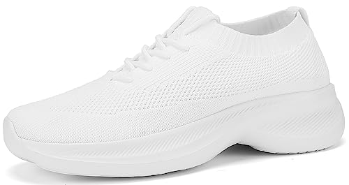 Santiro Mens Shoes Walking Tennis Shoes Comfortable Lightweight Sneakers Fashion Non Slip Mesh Gym Slip On Shoes