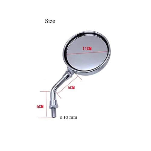 Espejos retrovisores de 8/10 mm universales para moto Kawasaki Z900 y Z650 2