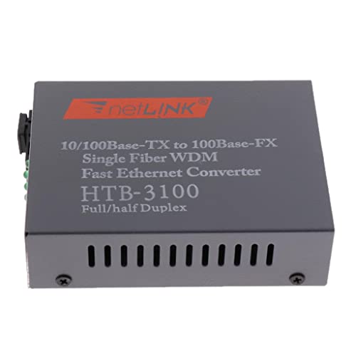 Image of Enakshi A Pair Fiber Optical Converter HTB-3100AB 10 /100Mbps Single Mode 25KM RJ45|Enterprise Networking, Servers|Switches & Hubs |Package Includes:2 Pieces Fiber Optic Converter