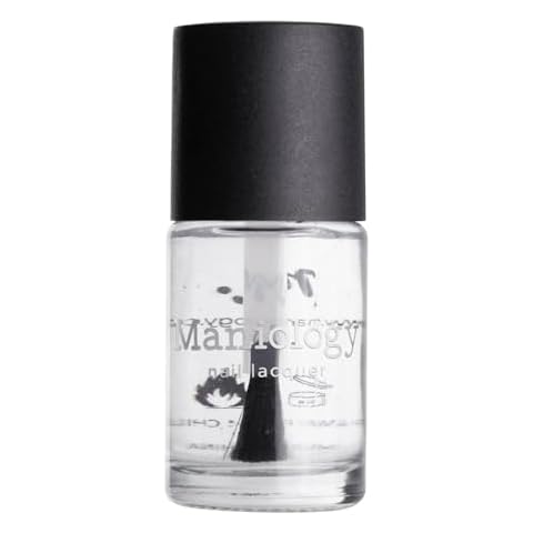 Maniology Smudge Free Top Coat, Finishing Clear Nail Polish, Transparent Nail Lacquer Cover