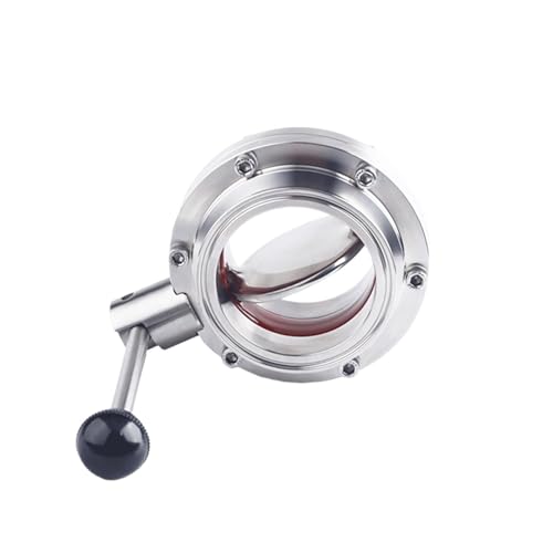 Vanne papillon acier inox 304 de haute précision Tri Clamp 50.5 - 2