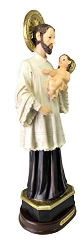 Estatua Cajetano San Cayetano 12" Religiosa Blanca miniatura 2