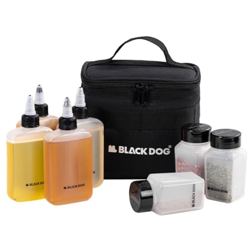Kit di contenitori per spezie da viaggio set di bottiglie per condimenti portatili con borsa portaoggetti da picnic per liquidi solidi Jr Set da per per campeggio