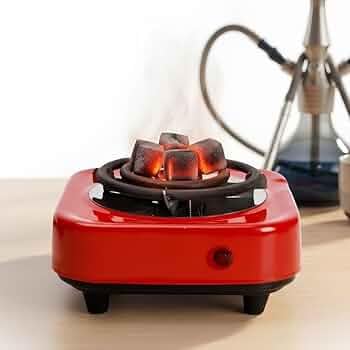 Image of Electric Hotplate Stove, 500W Instant Heater Burner Hot Plate for BBQ, Magic and Natural Lighter