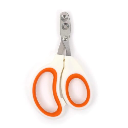 Image of Cat Nail Cutter Stainless Steel Pet Nail Clipper with Non-Slip PP Handle Safe & Cute Grooming Tool for Cats Kittens & Small Pets with Two Holes
