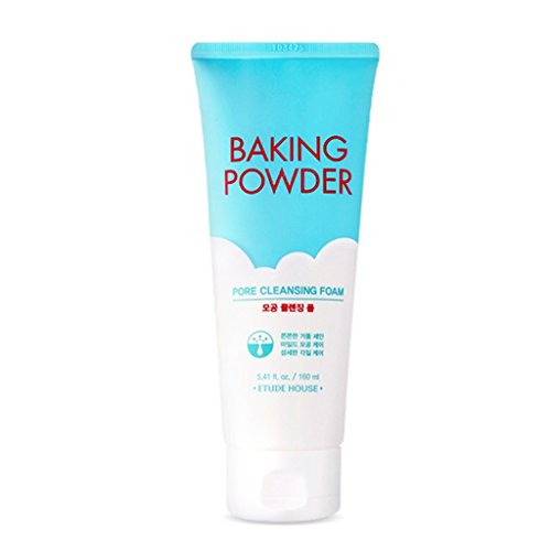 ETUDE HOUSE Baking Powder Pore Cleansing Foam 160ml | Multi-Deep Cleansing Foam to Remove Dead Cells, Impurities From Pores and Cleanse Away Makeup