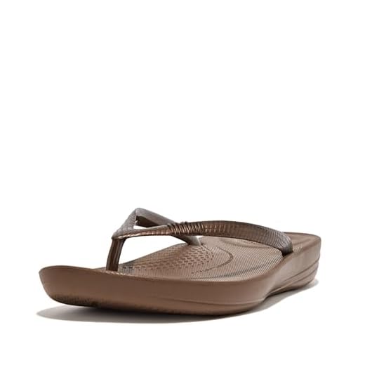 Fit Flop Women's Iqushion Ergonomic Flip_Flops Bronze -7 UK