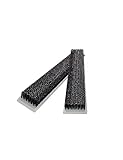 2-Pack Industrial Nylon Brushes, 30mm x 50cm Abrasive Sweepers for Effective Cleaning & Sealing, Durable Long Brush Strips for Heavy-Duty Use