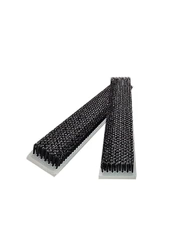 2-Pack Nylon Industrial Brushes, 30mmx50x3x1.5cm, Heavy-Duty Abrasive Sweeping Strips for Efficient Debris Removal and Sealing Solutions