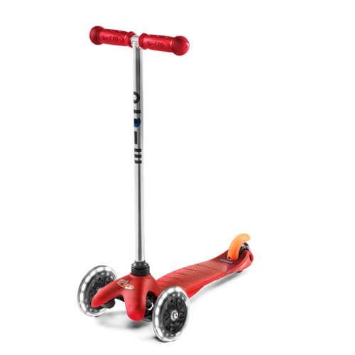 Micro® Mini Classic LED | Patinete Infantil 3 Ruedas | Ruedas con Luces sin Pilas | Rodamientos ABEC9 | Plataforma Reforzada | Manillar Desmontable | Niños y Niñas | 2 5 Años