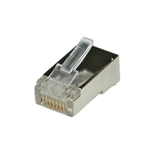 ROLINE Cat.5e Modular Plug, 8p8c, Shielded, for Stranded Wire 10 pcs. - Adaptateur pour Câble (8p8c, Shielded, for Stranded Wire 10 pcs.)
