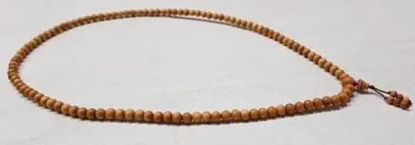 HC-White Sandalwood kanthi mala-1 Round/Single Round Neck White Sandalwood Rosary (2 mm Bead Size)-image-26