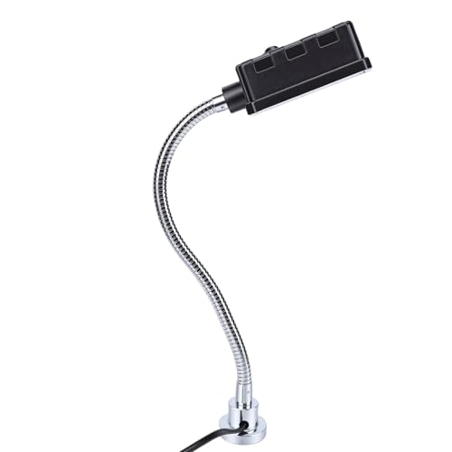 Fabater Lampe LED à Col de Cygne Flexible, Base Magnétique, 10W, pour Banc de Travail, Outil D'atelier, éclairage Industriel (Prise UE)