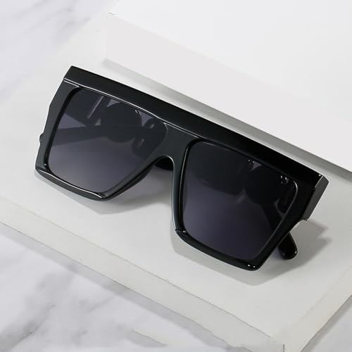 Fashion Oversized Sunglasses Men Women Luxury Gradient Female Retro2