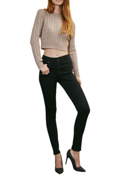 Kancan Women's Super High Rise Super Skinny Jeans KC6009BK